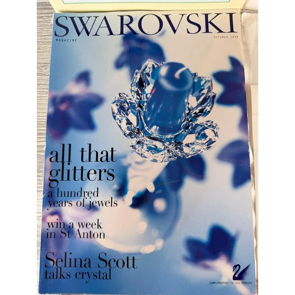 1995 1996 Swarovski  Collector Copy Magazines & Discontinued pages 3 Lot Vintage